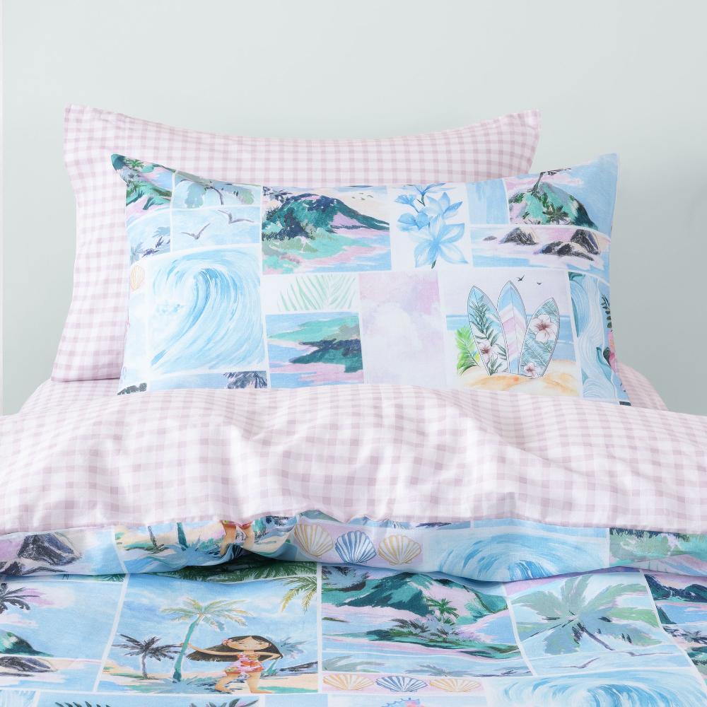 Squiggles Cotton Duvet Cover Set - Palm Paradise