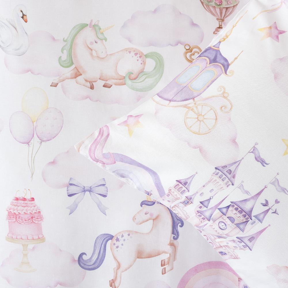 Squiggles Cotton Duvet Cover Set - Unicorn Stardust