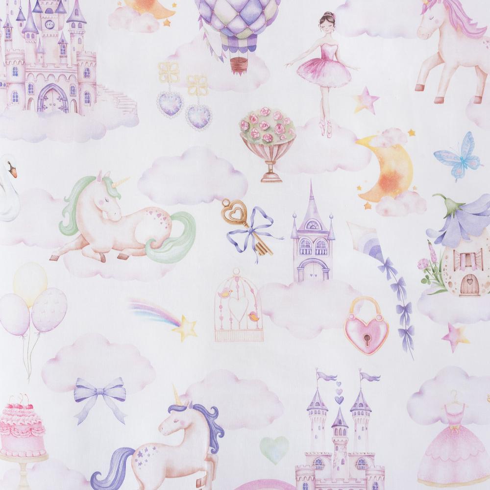 Squiggles Cotton Duvet Cover Set - Unicorn Stardust