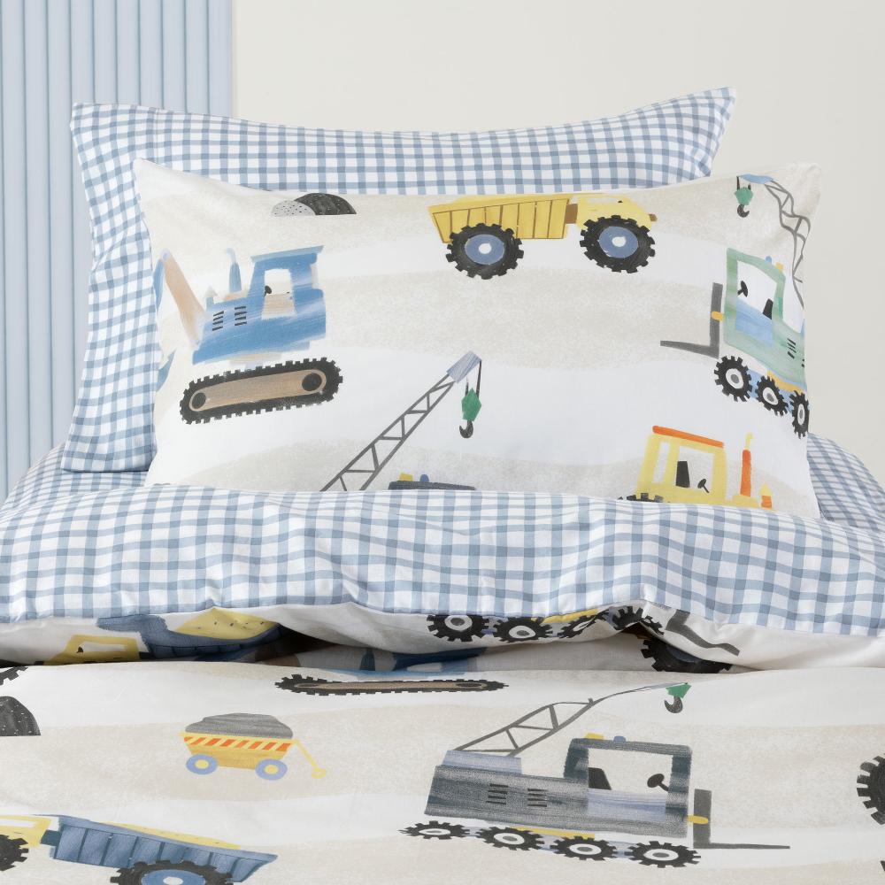 Squiggles Cotton Duvet Cover Set - Tool Time