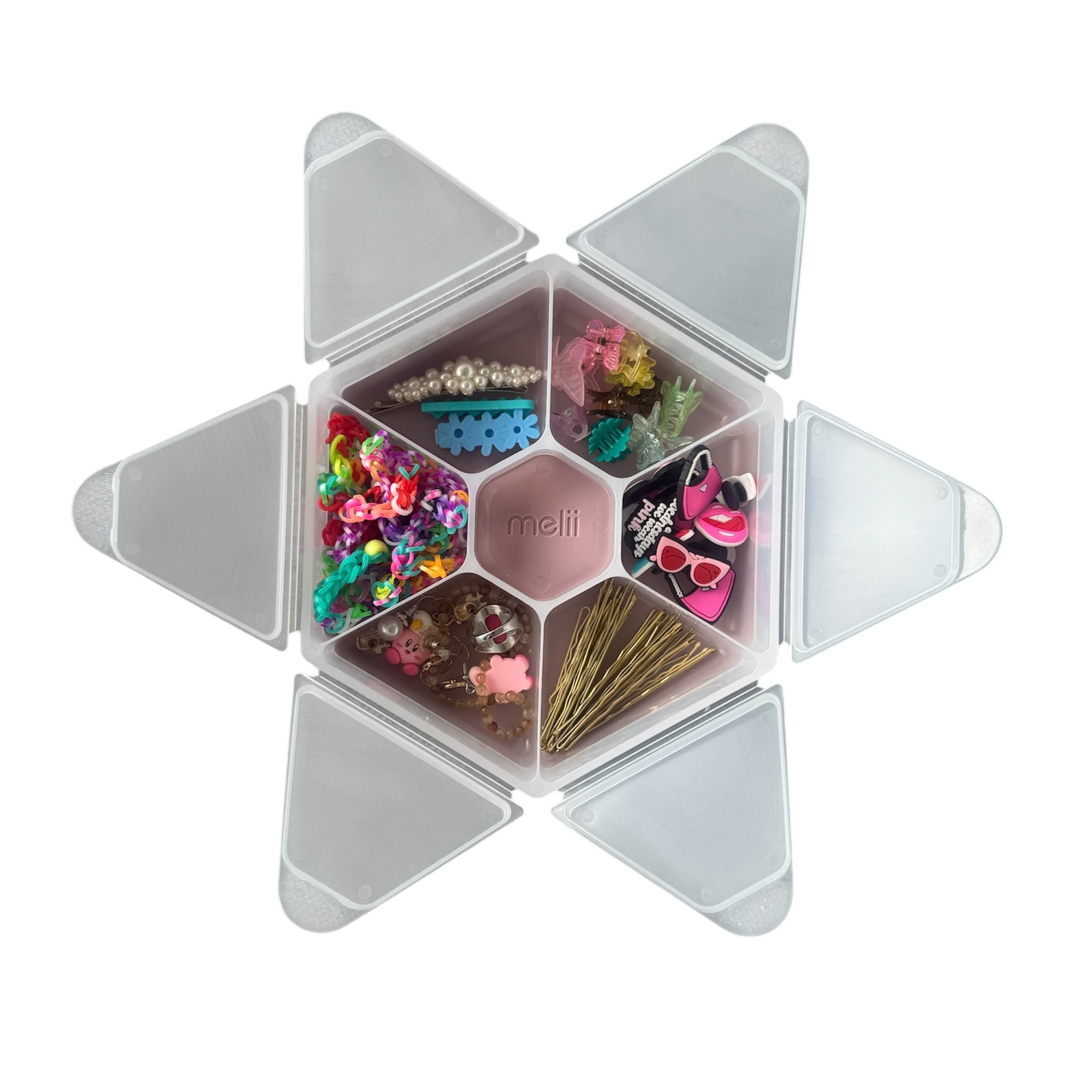 Melli Hexagon Craft Supplies Box - CLEARANCE