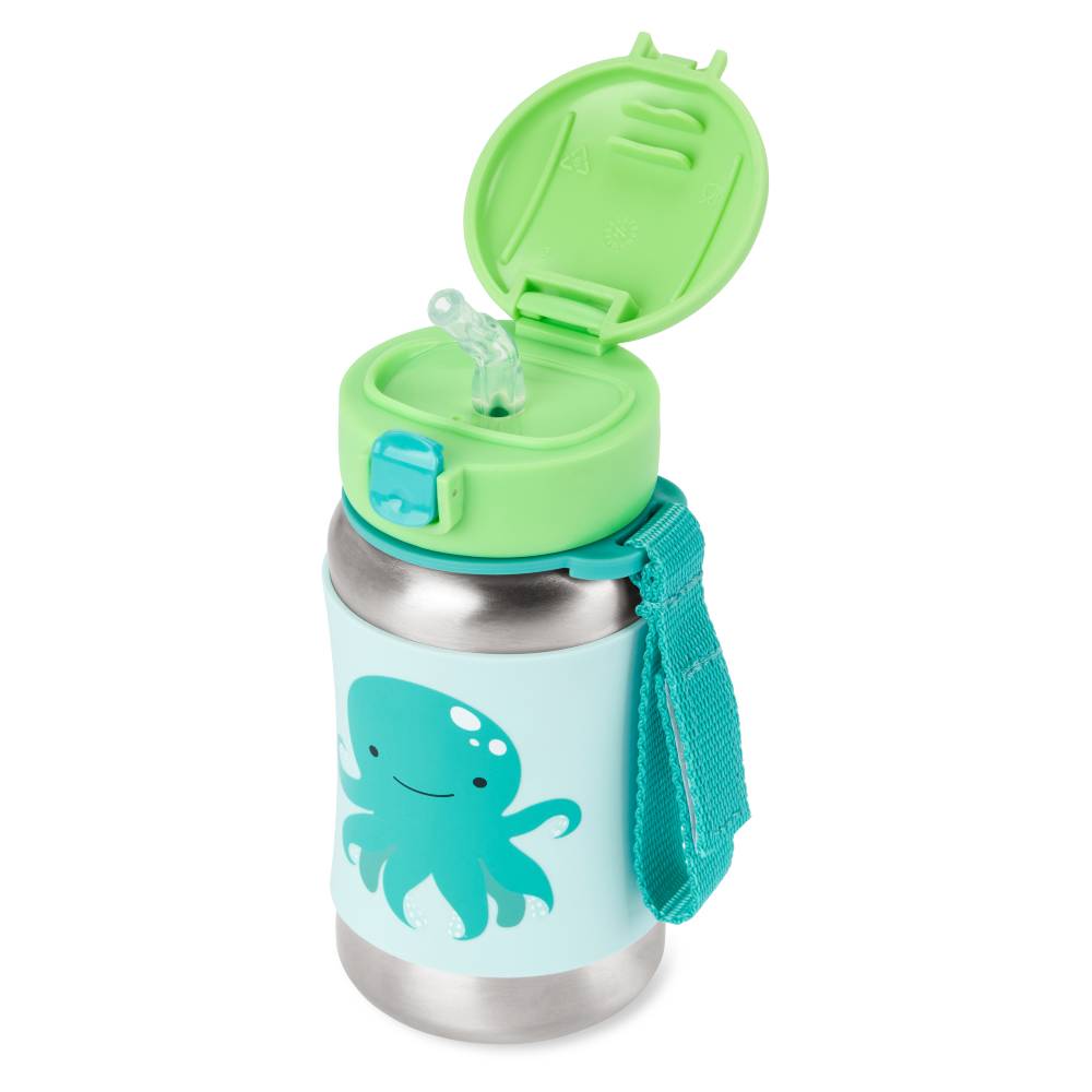 Skip Hop Zoo Stainless Steel Straw Bottle