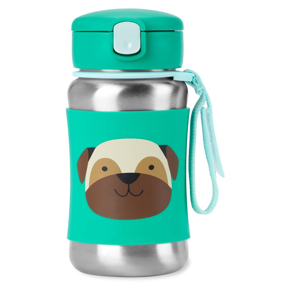 Skip Hop Zoo Stainless Steel Straw Bottle