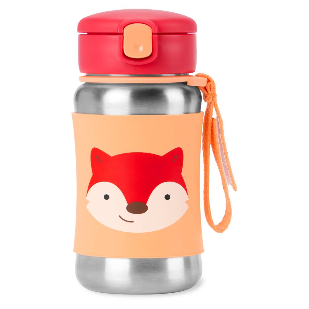 Skip Hop Zoo Stainless Steel Straw Bottle