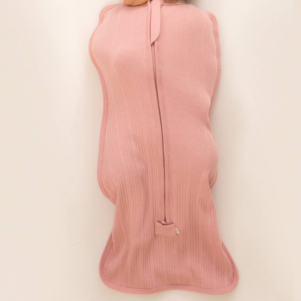 Woolbabe Organic Cotton/Merino Fitted Zip Swaddle