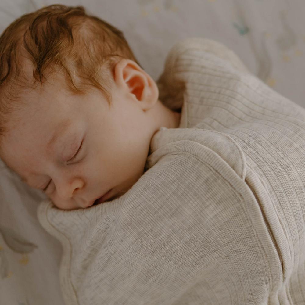 Woolbabe Organic Cotton/Merino Fitted Zip Swaddle