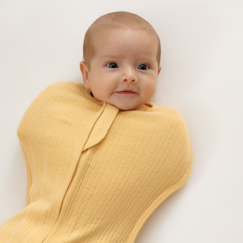 Woolbabe Organic Cotton/Merino Fitted Zip Swaddle