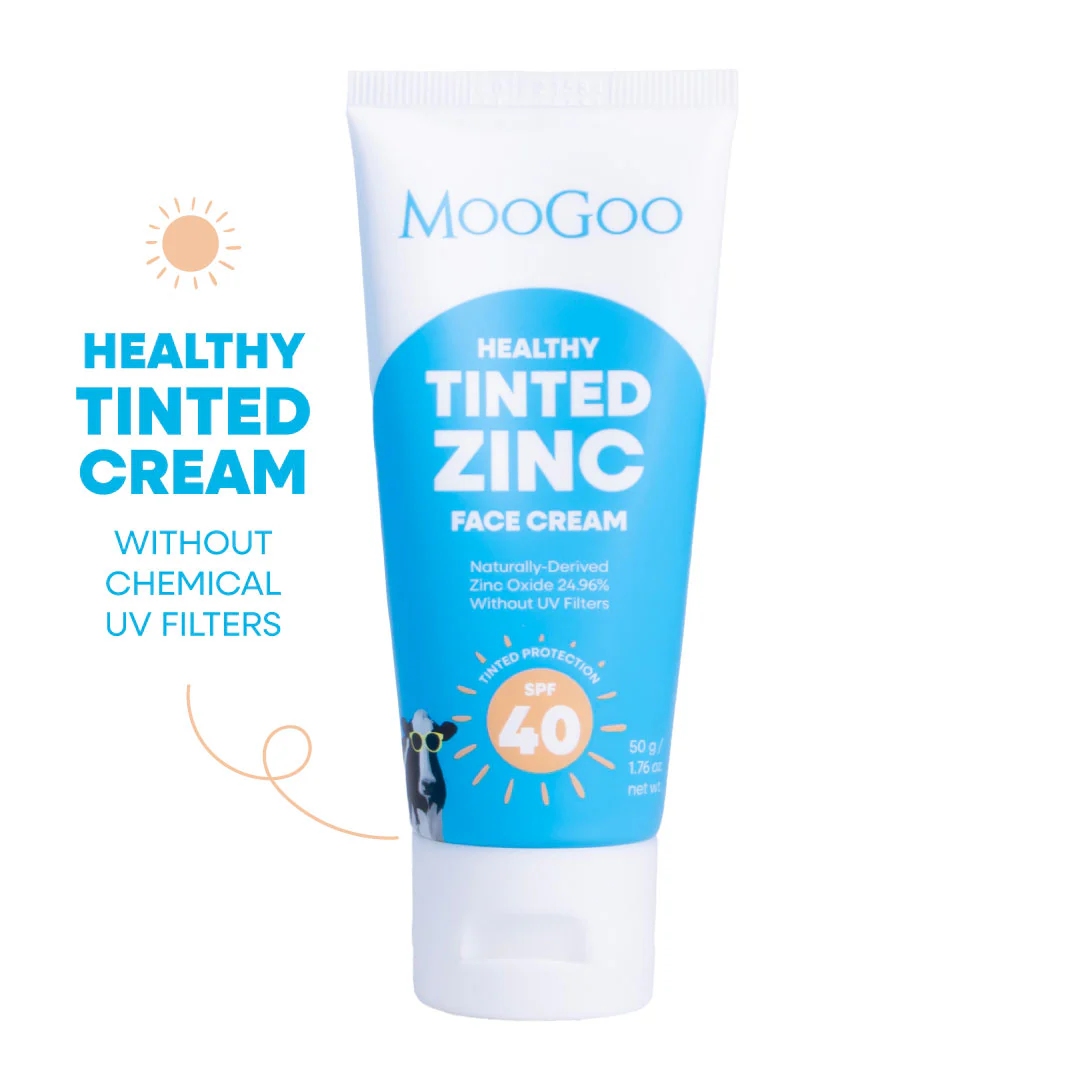 MooGoo Tinted Zinc Face Cream SPF40