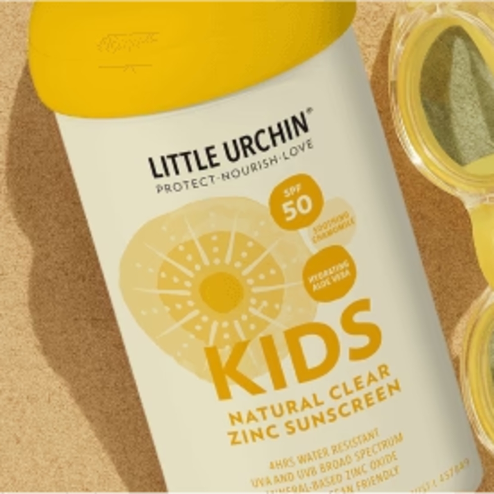 Little Urchin KIDS Natural Clear Zinc Sunscreen SPF50+