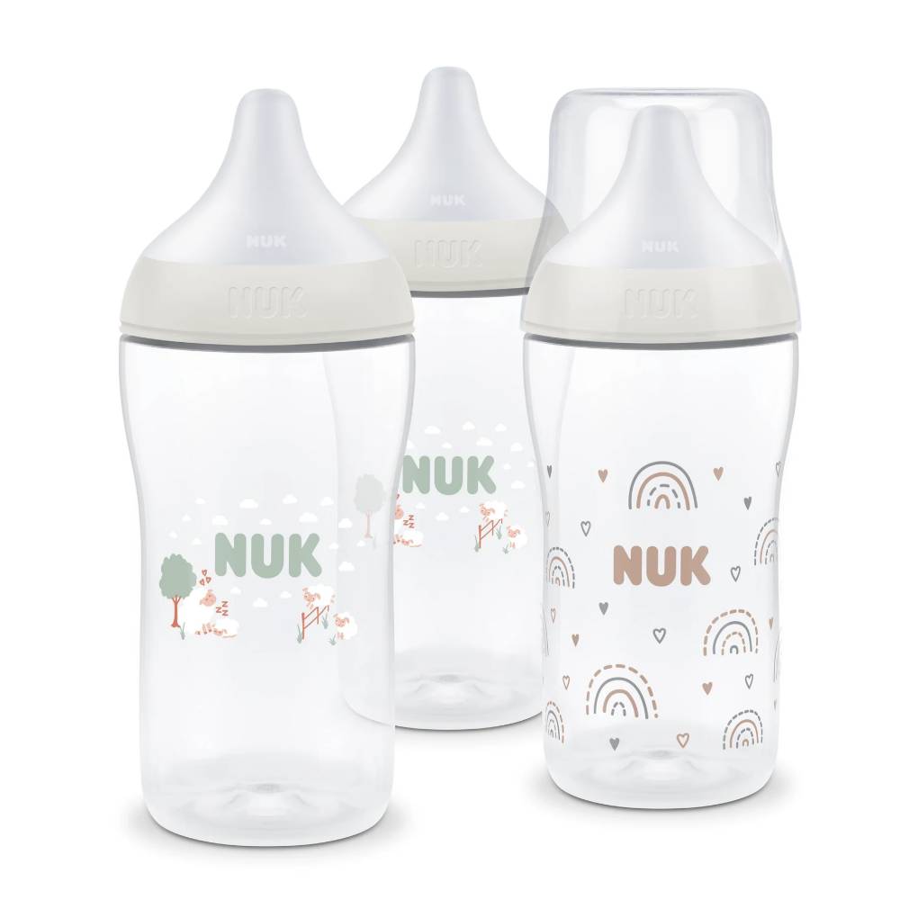 NUK Perfect Match PP Plastic Bottle Multi 3pk