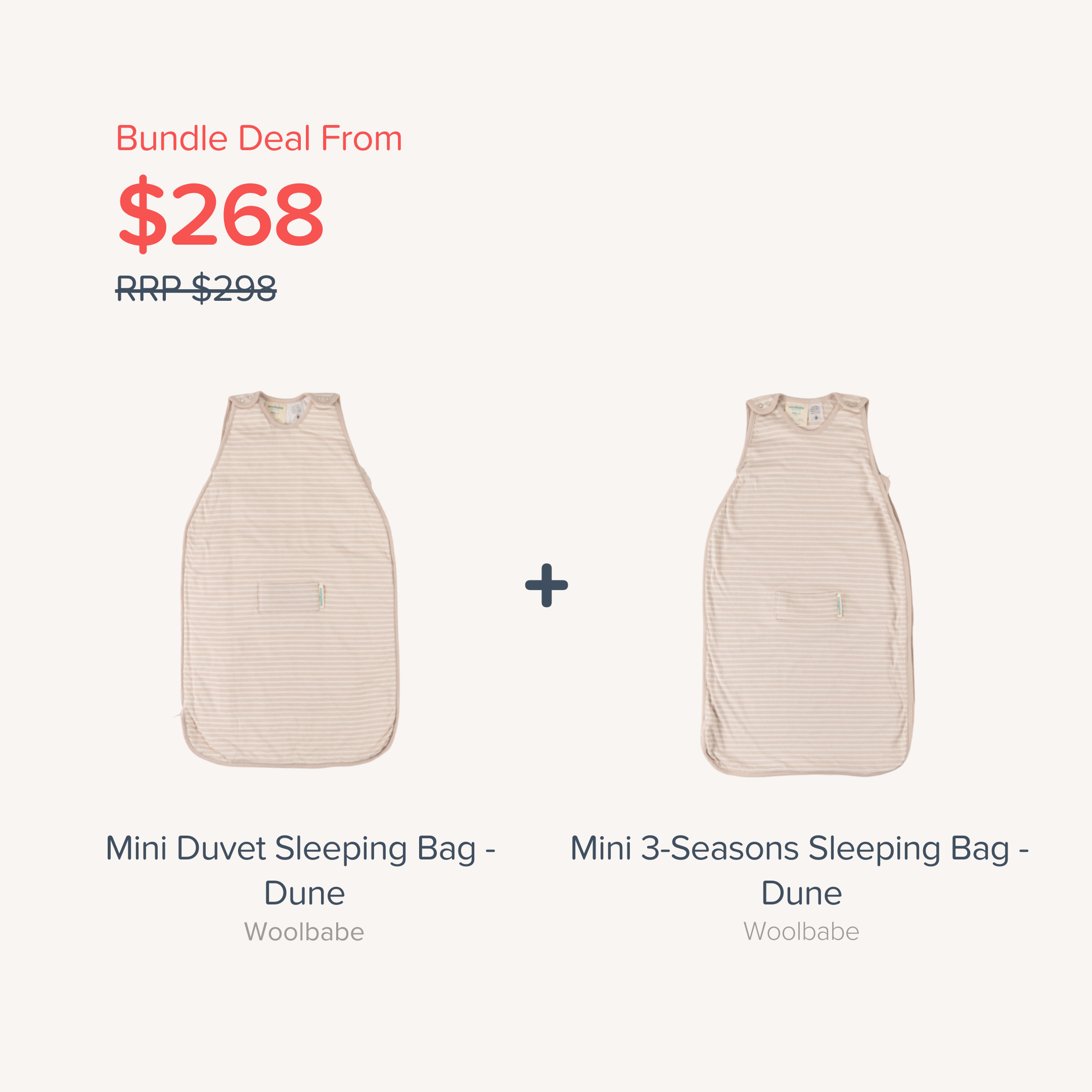 Bundle - Woolbabe Mini Sleeping Bag Bundle