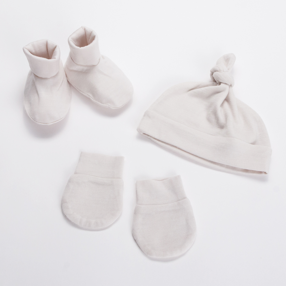 All Seasons Merino/Tencel Booties, Beanie & Mittens Pack