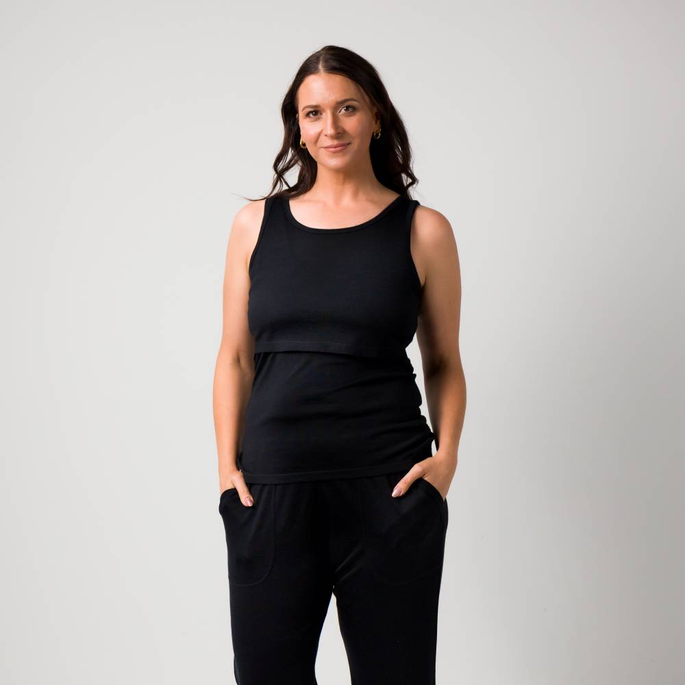 The Sleep Store All Seasons Merino/Tencel Breastfeeding Singlet