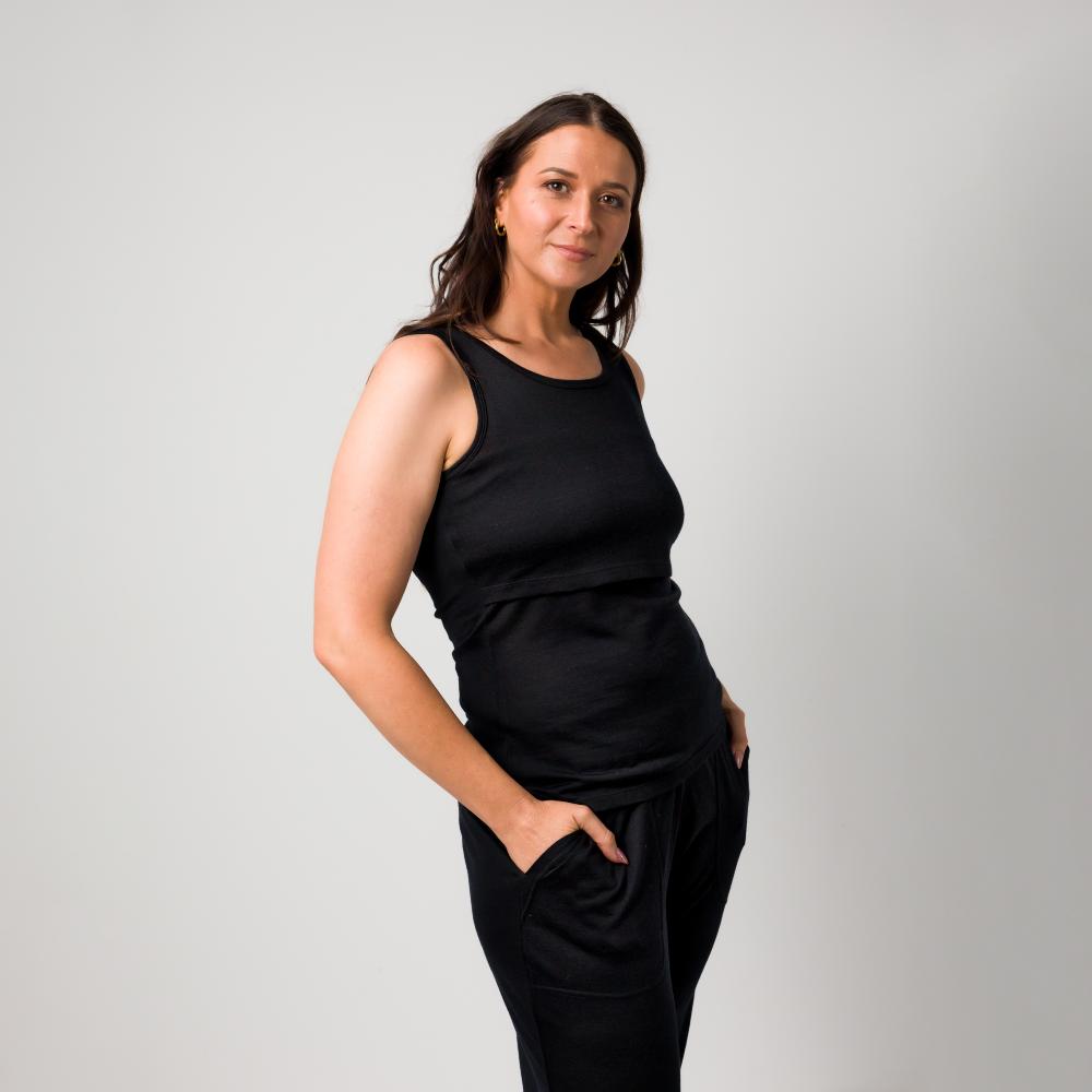 The Sleep Store All Seasons Merino/Tencel Breastfeeding Singlet
