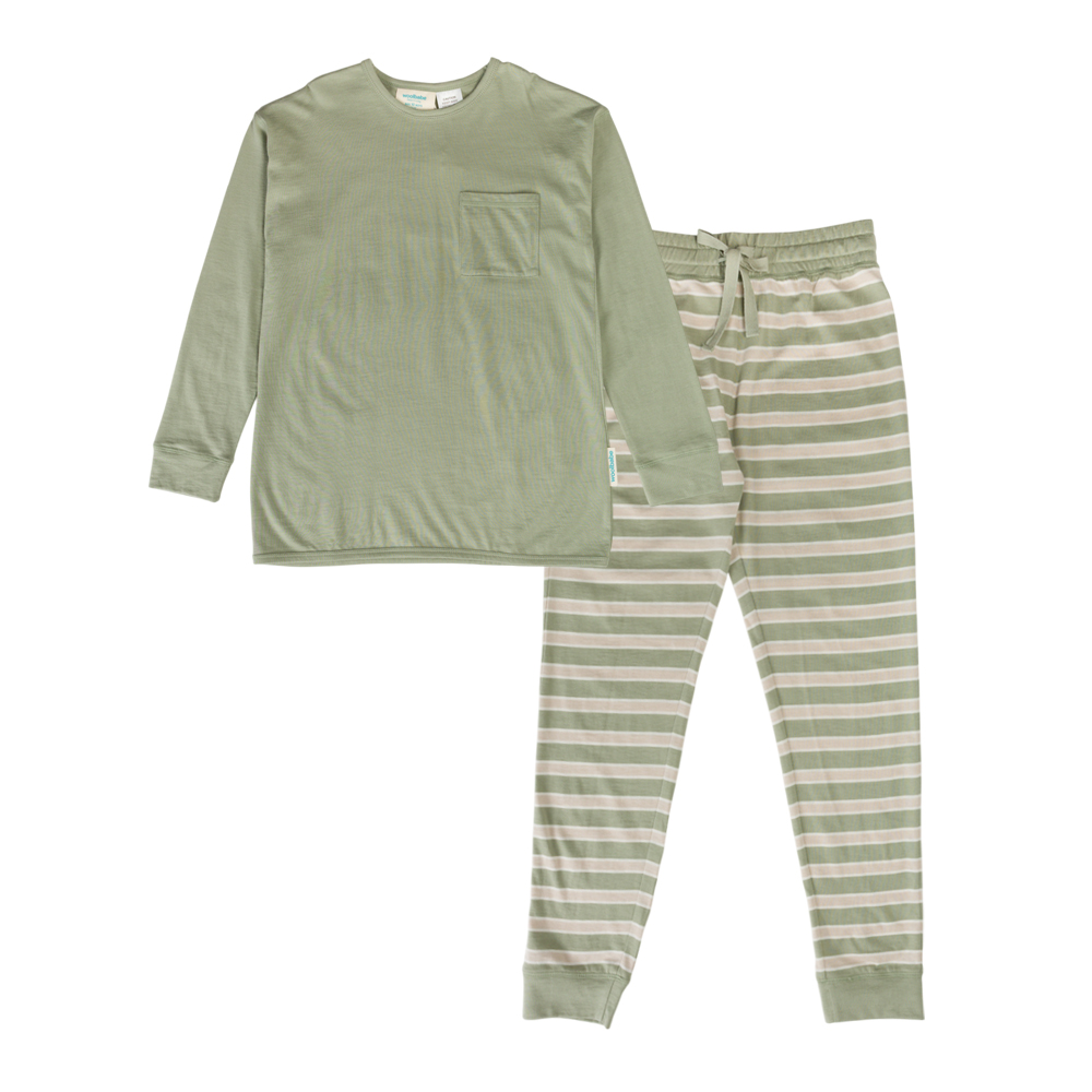 Woolbabe Merino/Organic Cotton Relaxed Winter Pyjamas 10-14 years