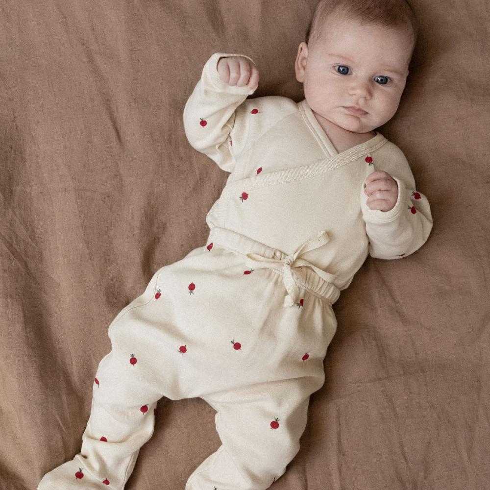 Nature Baby Organic Cotton Footed Rompers