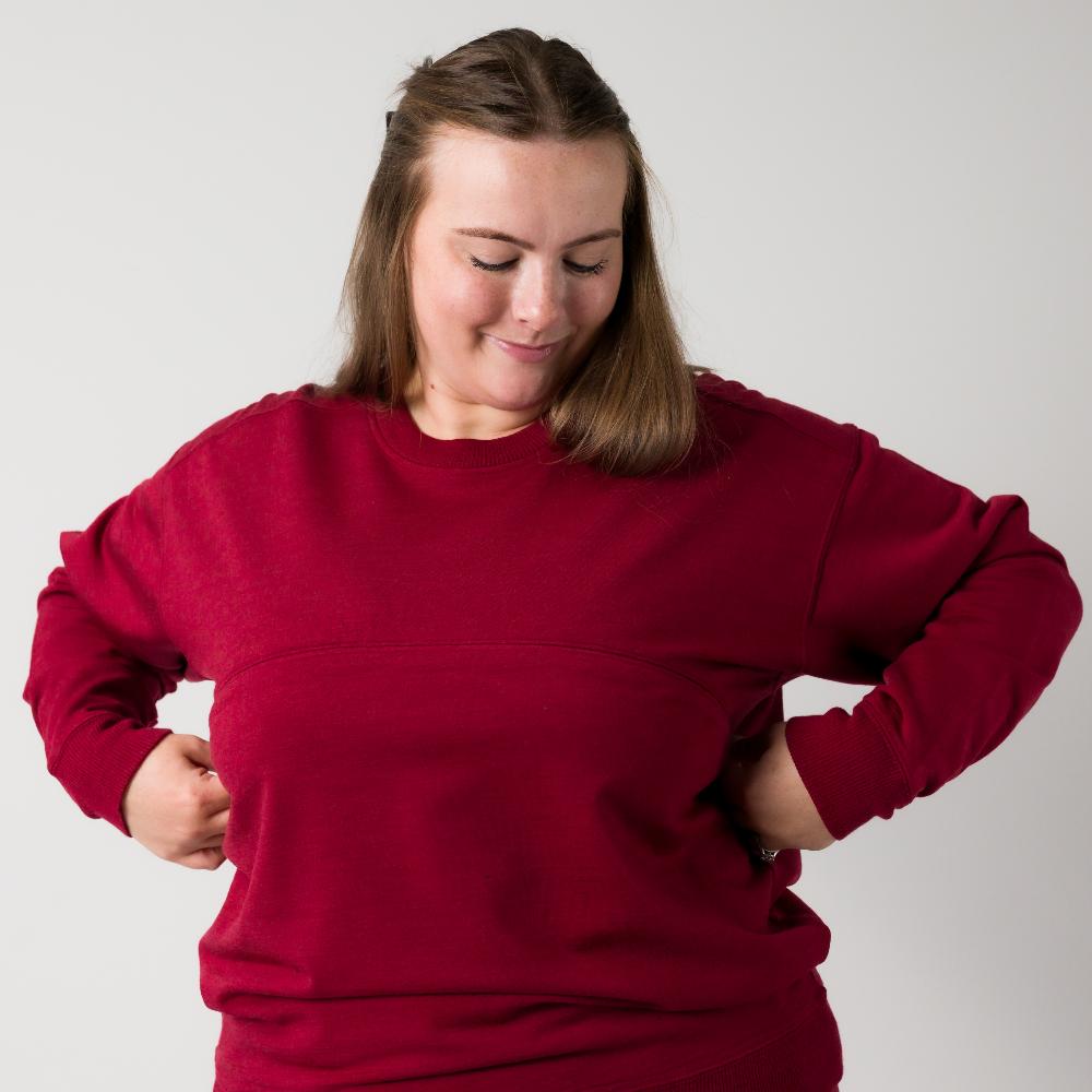The Sleep Store Merino Tencel Fleece - Breastfeeding Jumper