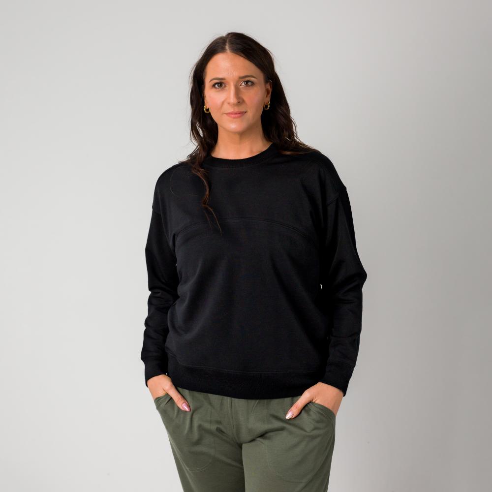 The Sleep Store Merino Tencel Fleece - Breastfeeding Jumper