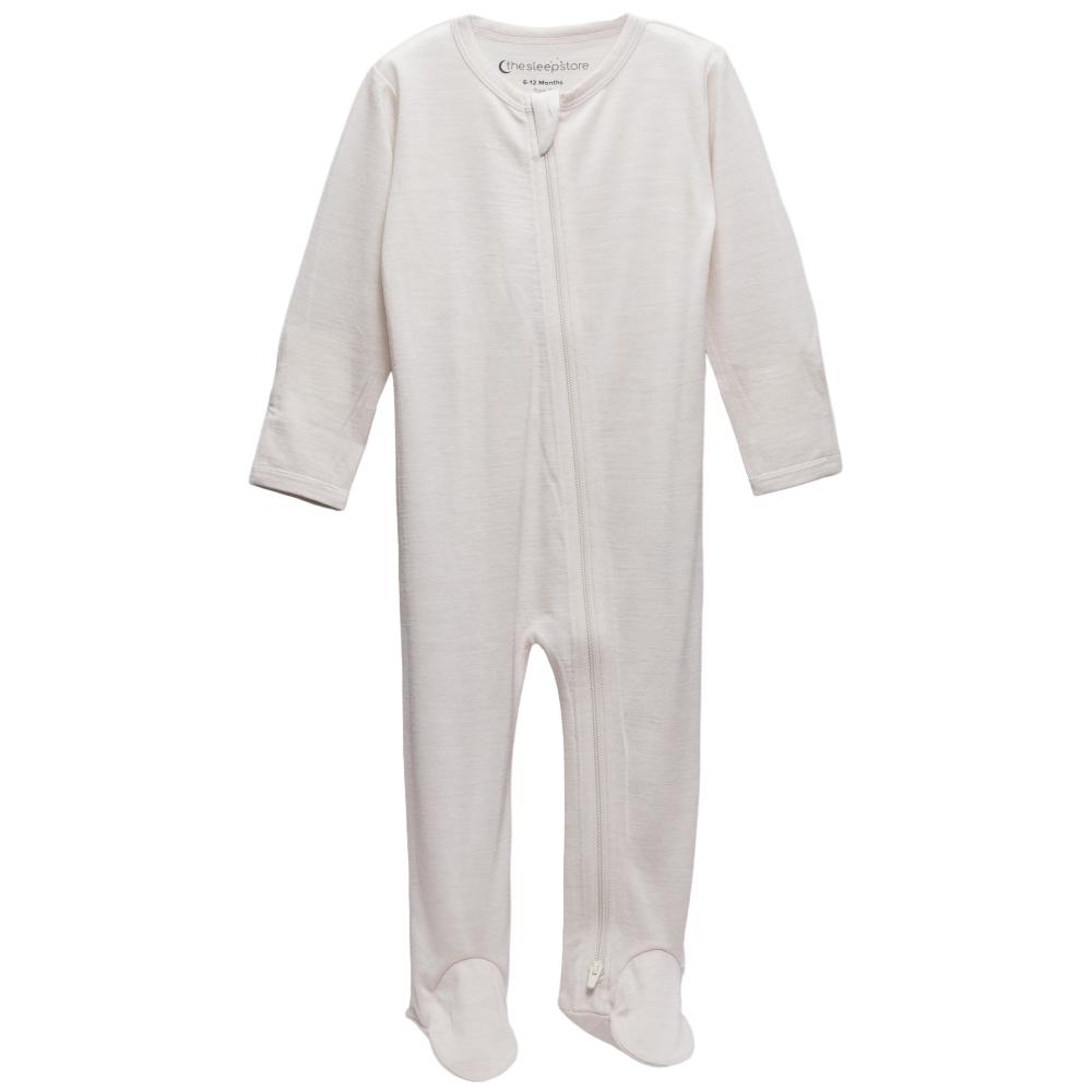 The Sleep Store All Seasons Merino/Tencel Footed Zipsuit - Prem - 6-12 months
