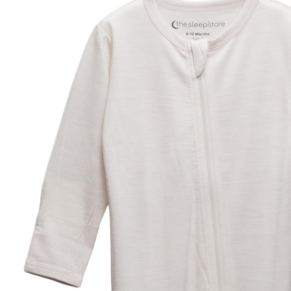 The Sleep Store All Seasons Merino/Tencel Footed Zipsuit - Prem - 6-12 months