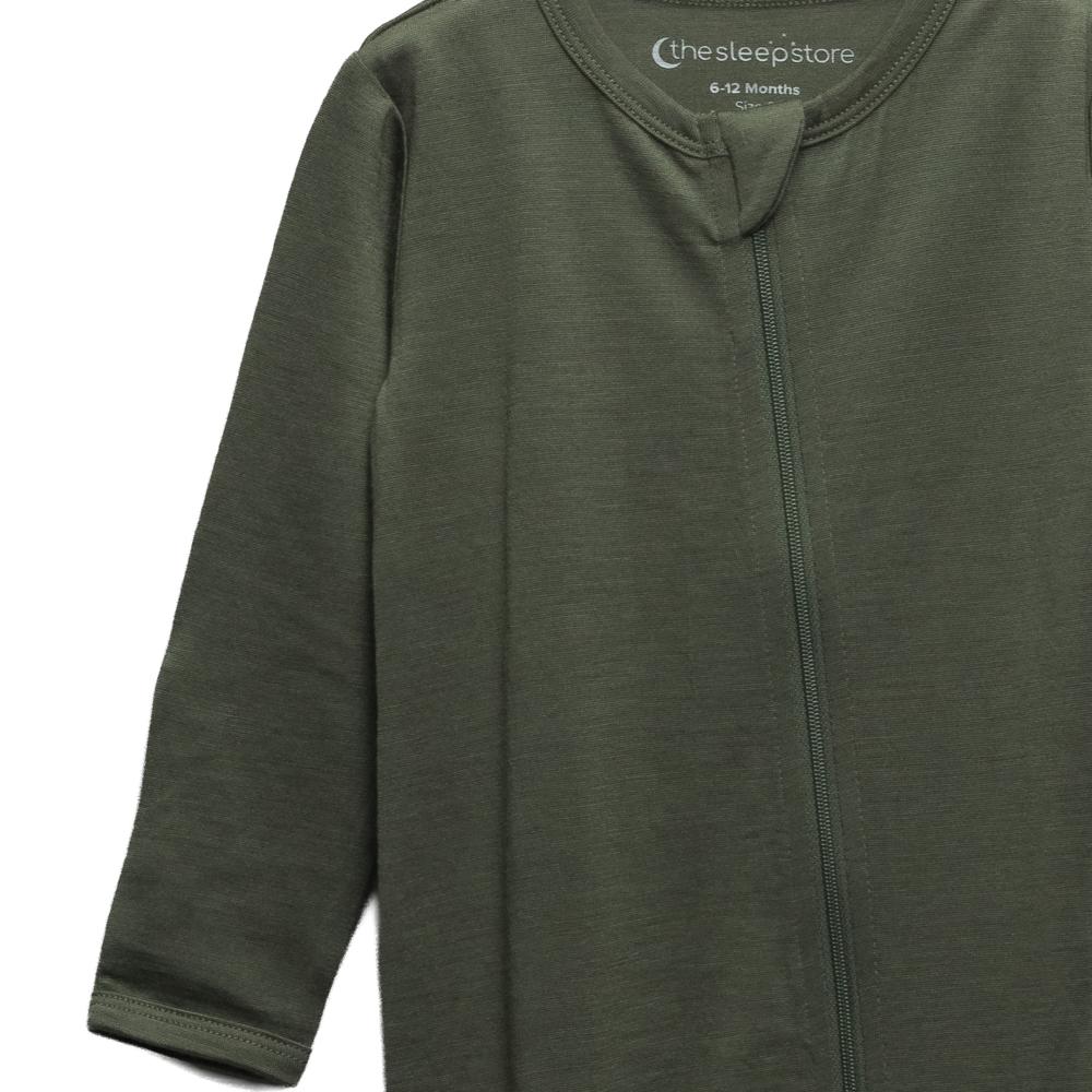 The Sleep Store All Seasons Merino/Tencel Footed Zipsuit - Prem - 6-12 months