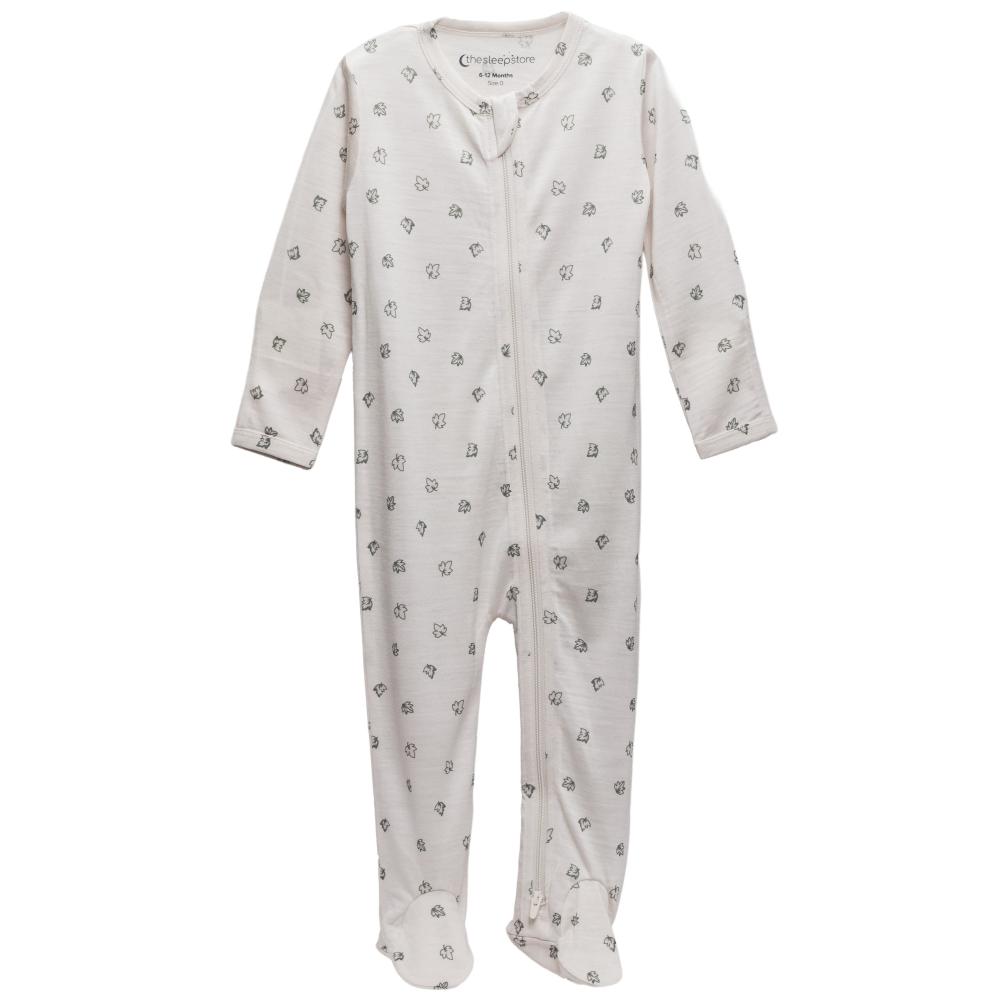 The Sleep Store All Seasons Merino/Tencel Footed Zipsuit - Prem - 6-12 months