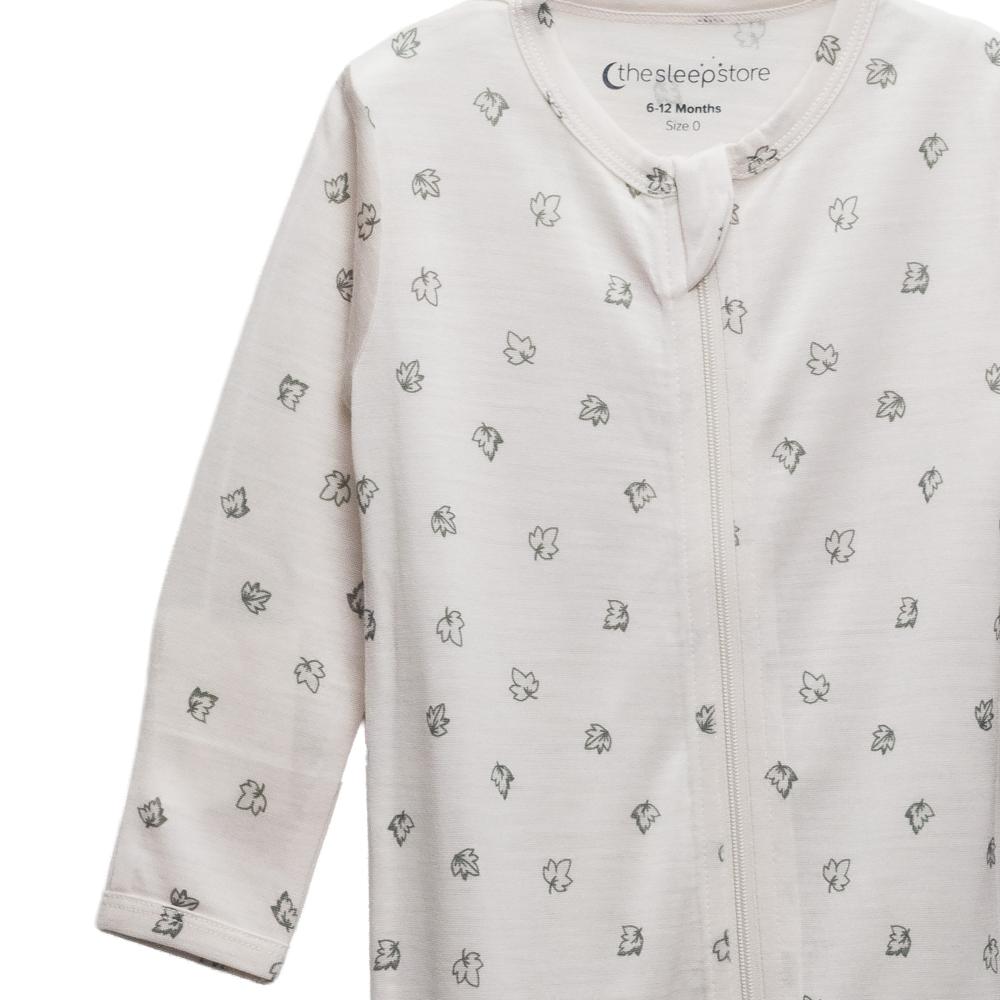 The Sleep Store All Seasons Merino/Tencel Footed Zipsuit - Prem - 6-12 months