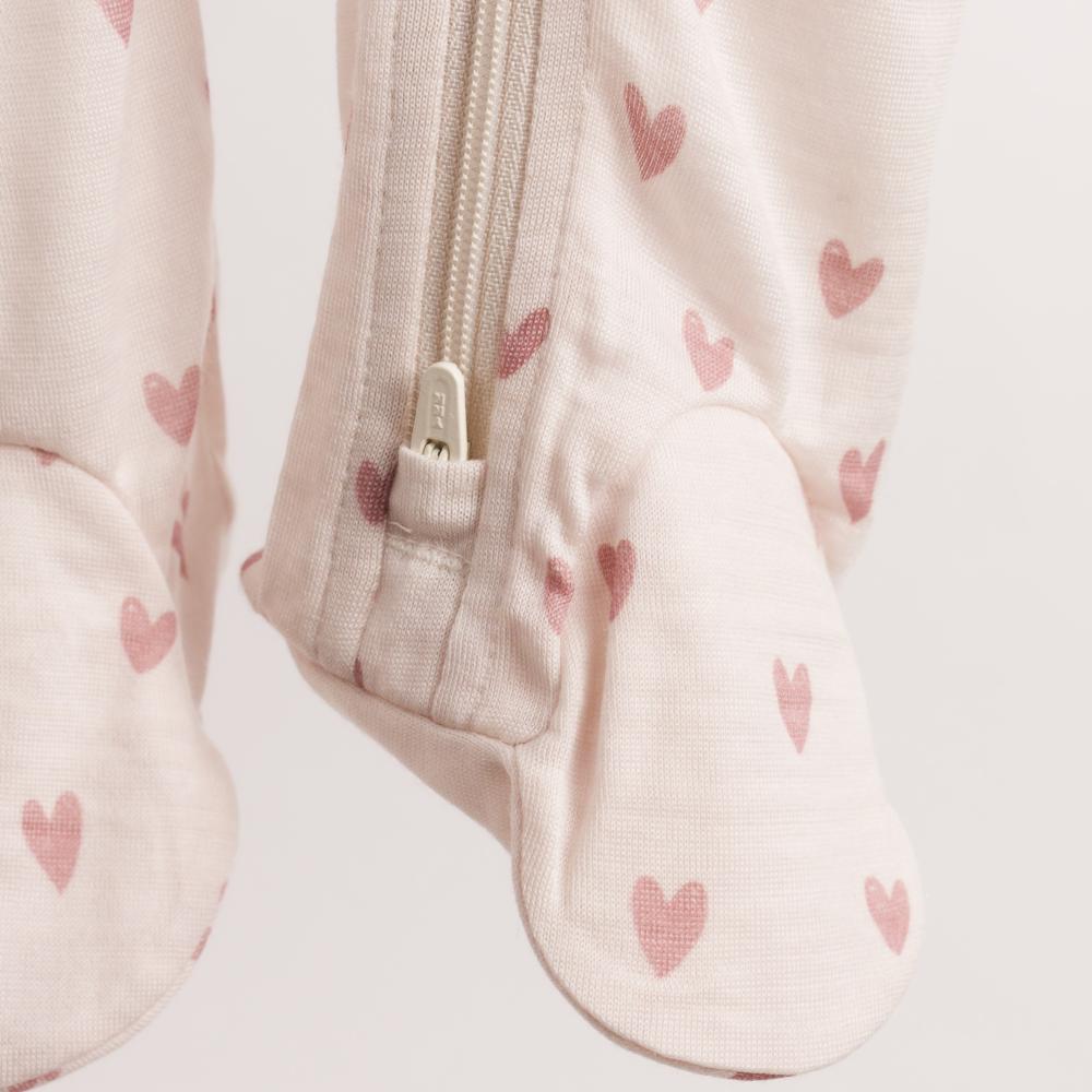 The Sleep Store All Seasons Merino/Tencel Footed Zipsuit 2pk - Newborn - 6-12 months