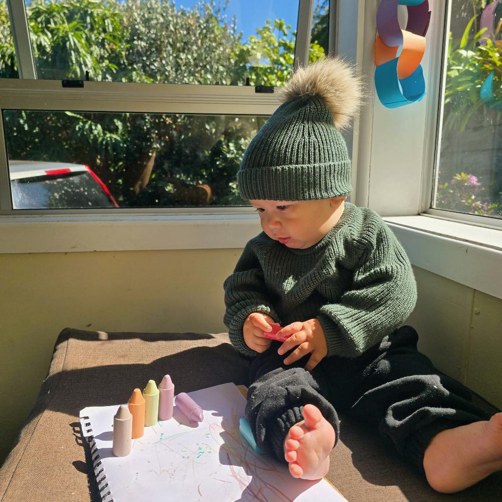 The Sleep Store Merino Knitwear Pompom Beanie