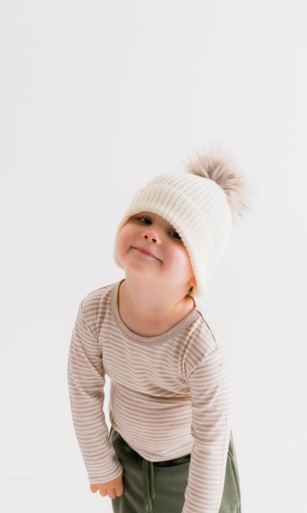 The Sleep Store Merino Knitwear Pompom Beanie