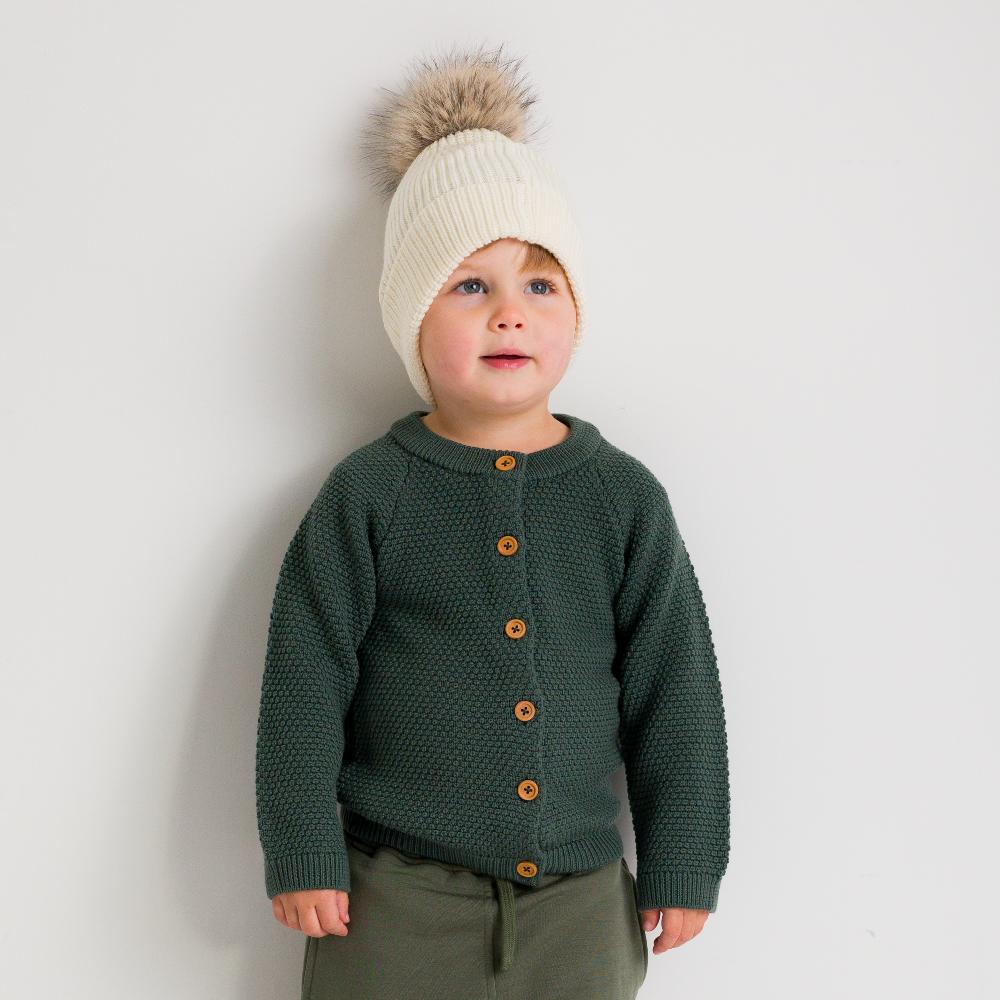 The Sleep Store Merino Knitwear Pompom Beanie