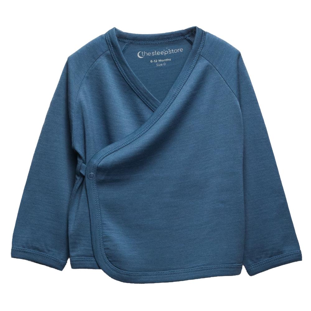 The Sleep Store Jersey New Zealand Merino Wool Kimono Cardigan - Prem - 6-12 months