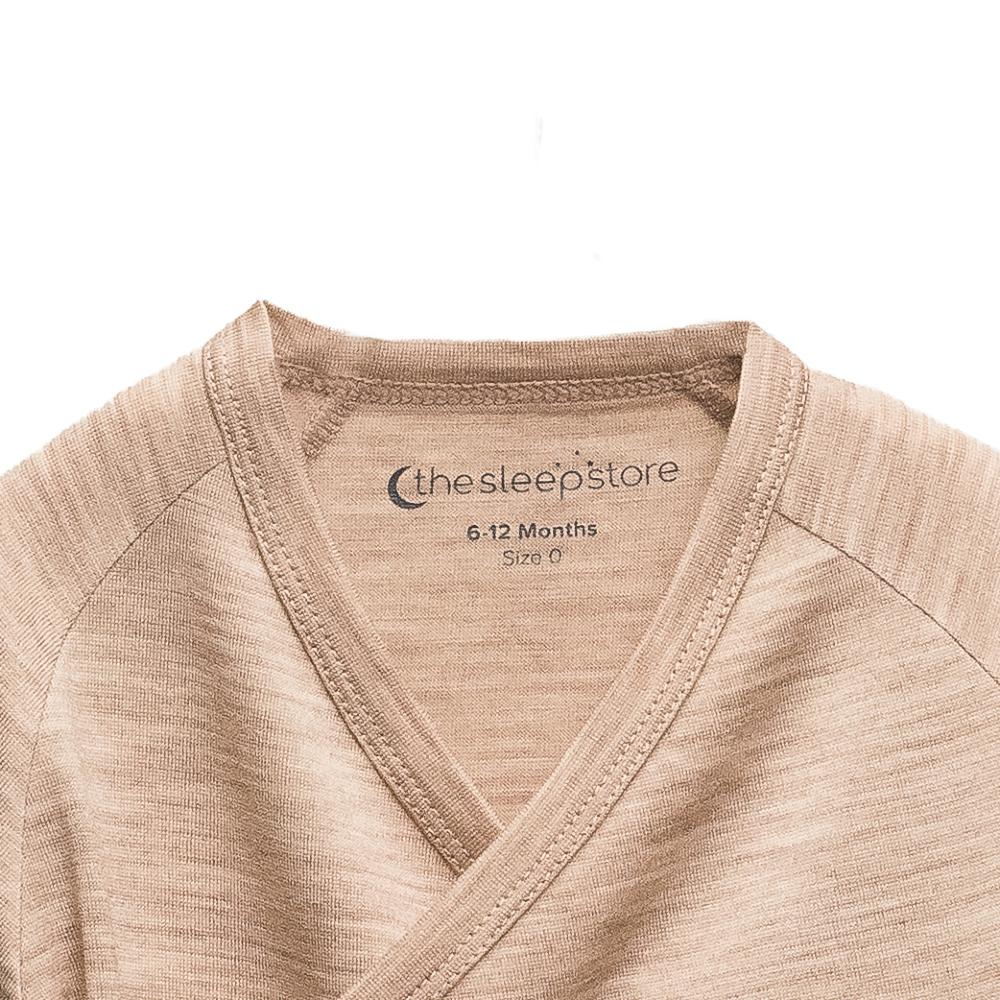 The Sleep Store Jersey New Zealand Merino Wool Kimono Cardigan - Prem - 6-12 months