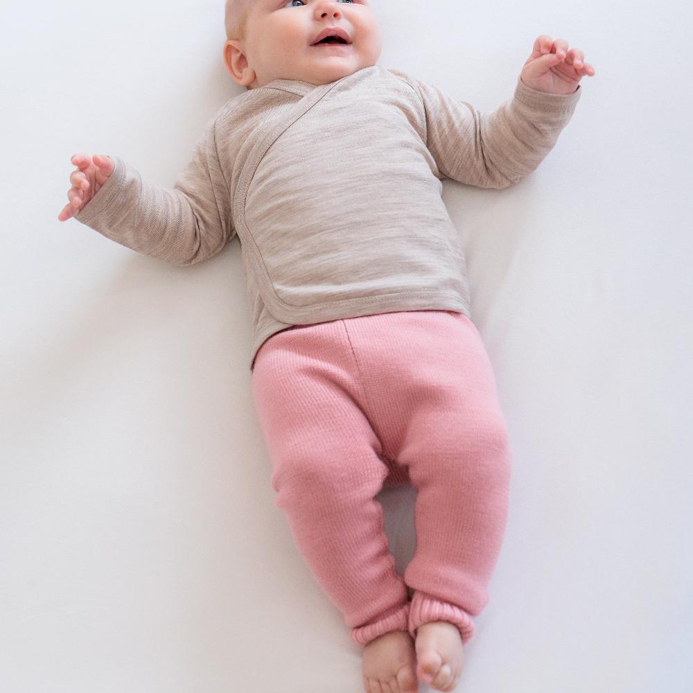 The Sleep Store Jersey New Zealand Merino Wool Kimono Cardigan - Prem - 6-12 months