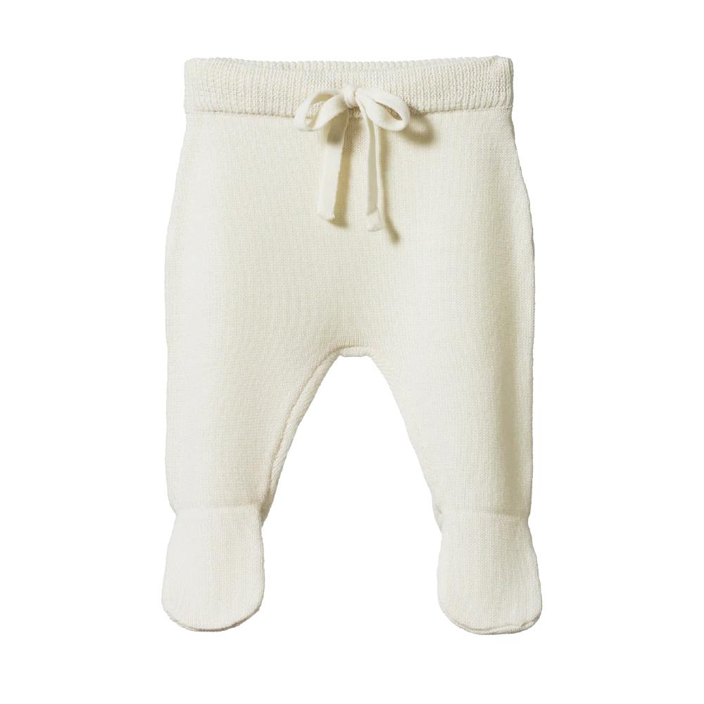 Nature Baby Merino Knit Footed Rompers