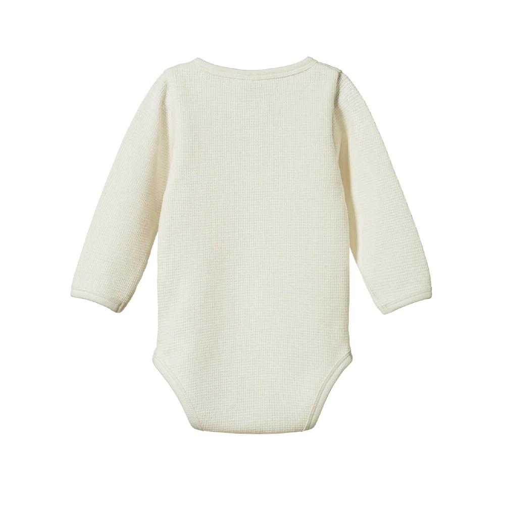Nature Baby Waffle Henley Long Sleeve Bodysuit
