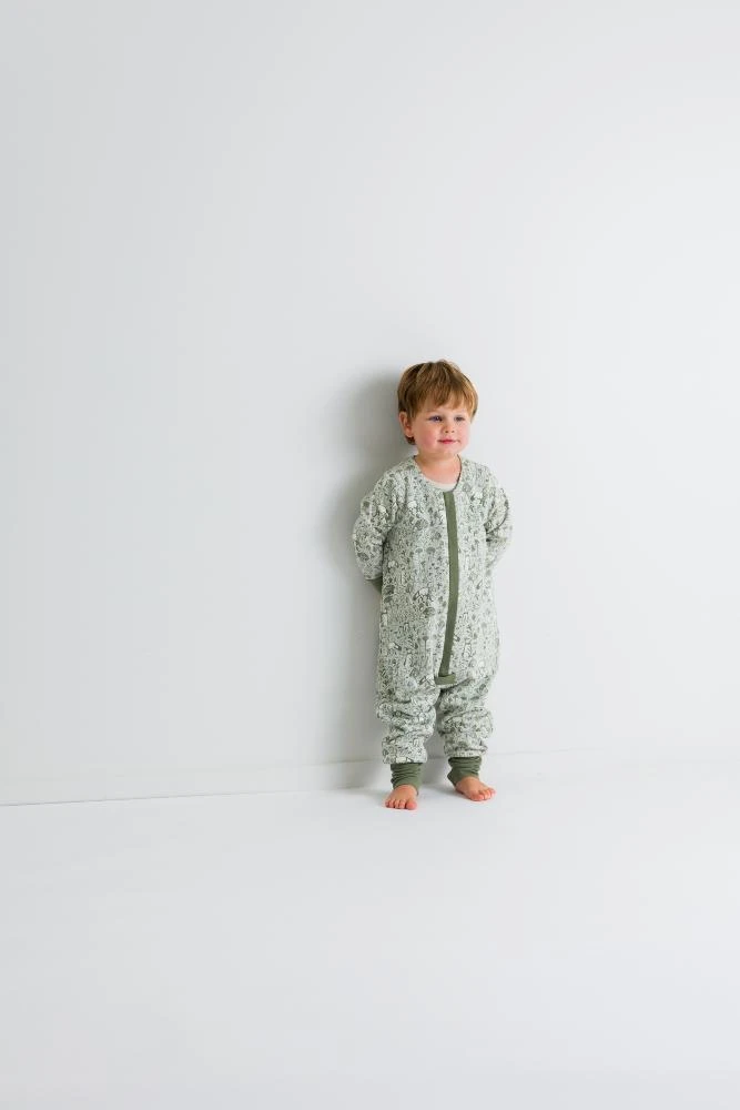 The Sleep Store Winter Cotton / Merino Front Zip Sleeping Suit