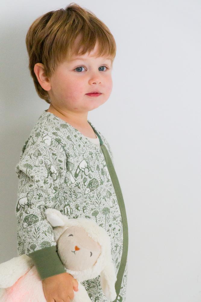 The Sleep Store Winter Cotton / Merino Front Zip Sleeping Suit