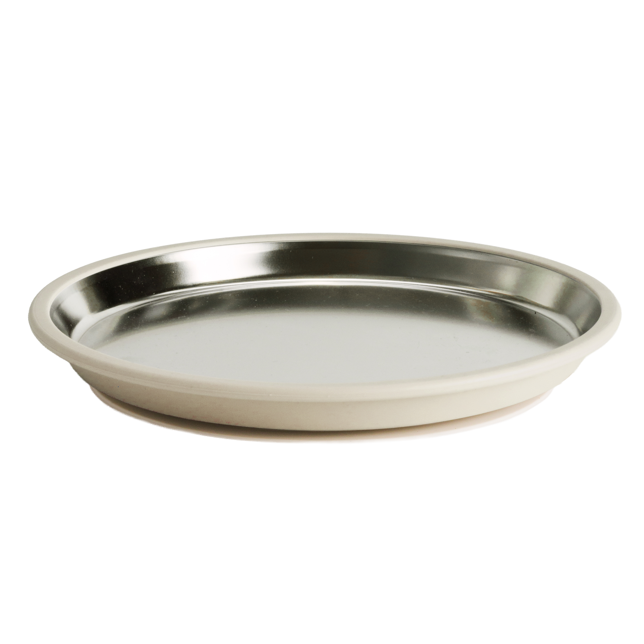 Nestling Stainless Flat Suction Plate 23cm