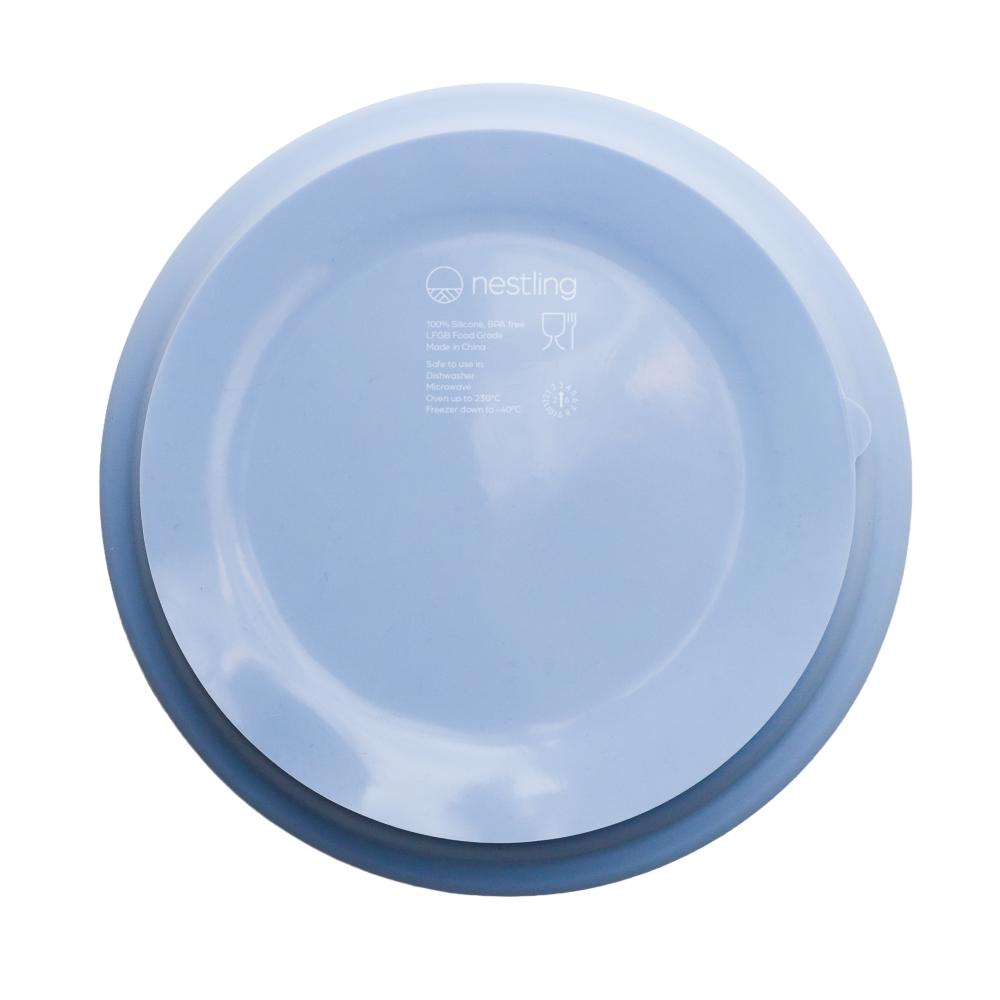 Nestling Stainless Divided Suction Plate 20cm