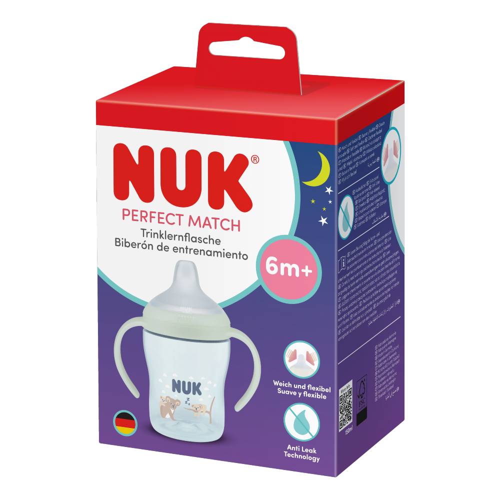 NUK Perfect Match Learner Bottle Night - With Spout