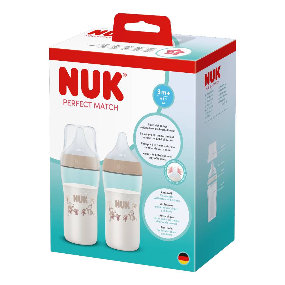 NUK Perfect Match Polypropylene Bottle 2pk