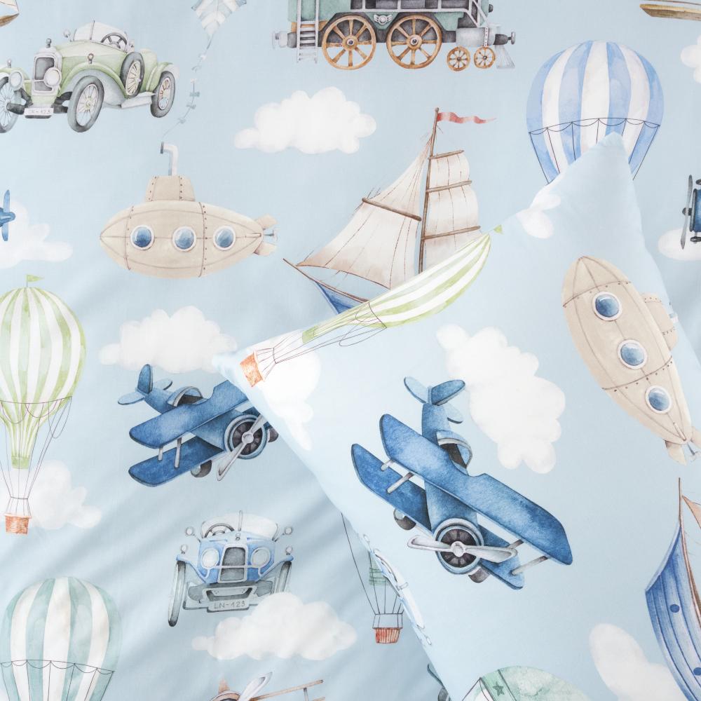 Squiggles Cotton Duvet Cover Set - Jetset Journey