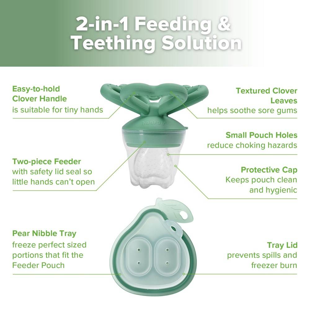 Haakaa Pear & Clover Freeze-N-Feed Mini Combo