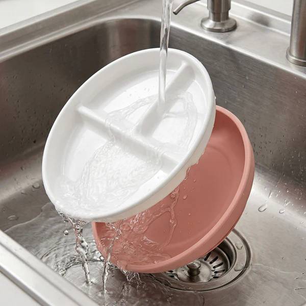 Litill Lapsi Ceramic Divided Plate with Suction Base