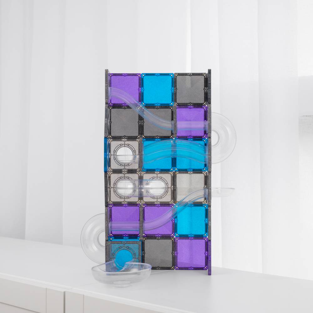 Connetix Ball Run Glitter Galaxy Pack - 61 Piece
