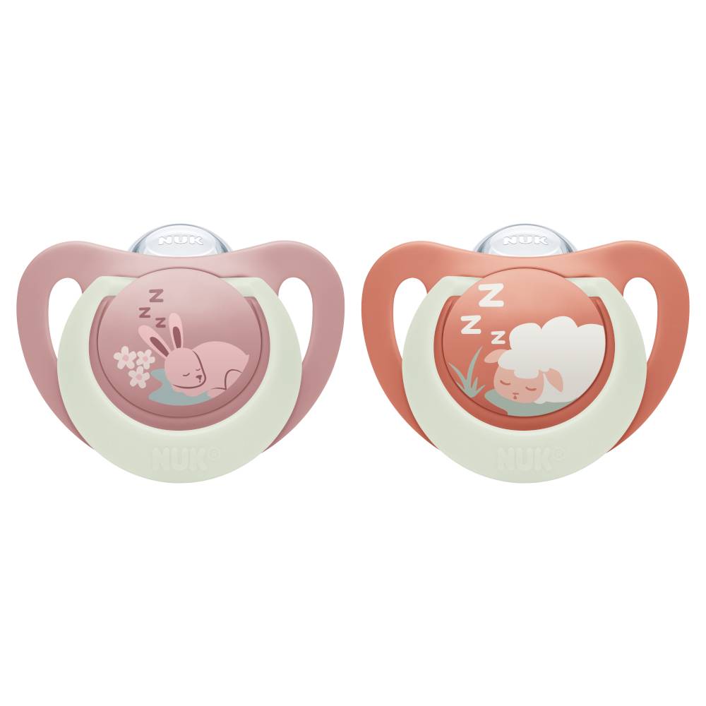 NUK First Choice Night Soothers 2pk