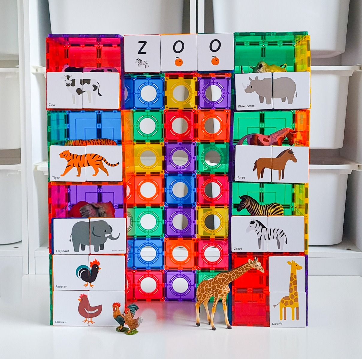 TileTek Tile Toppers Animal Pack 40 piece