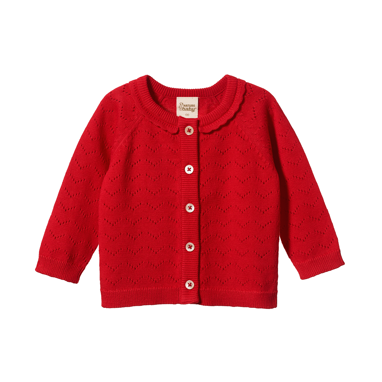 Nature Baby Cotton Pointelle Piper Cardigan