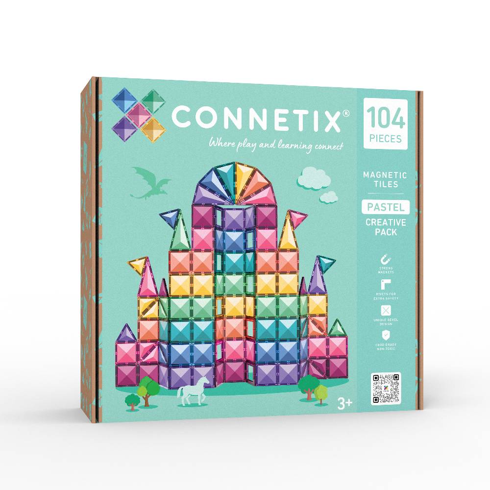 Connetix Pastel Creative Pack - 104 piece
